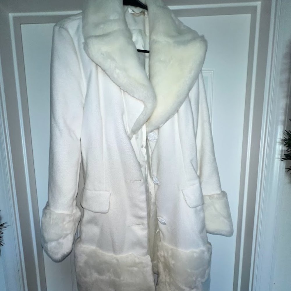 Like New Feux Fur Coat